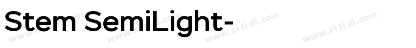 Stem SemiLight字体转换